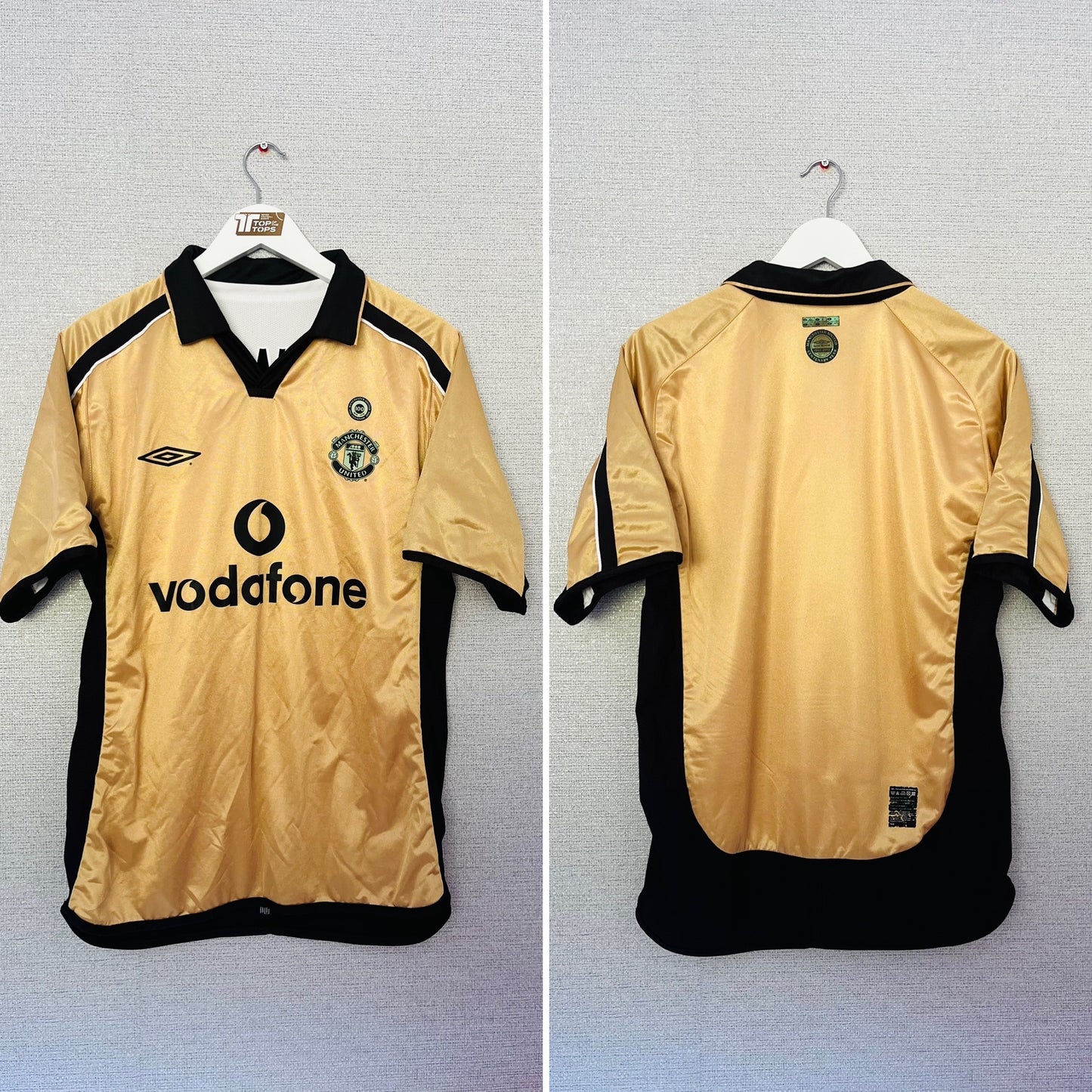 Manchester United away reversible football shirt 2001/02 Irwin Medium