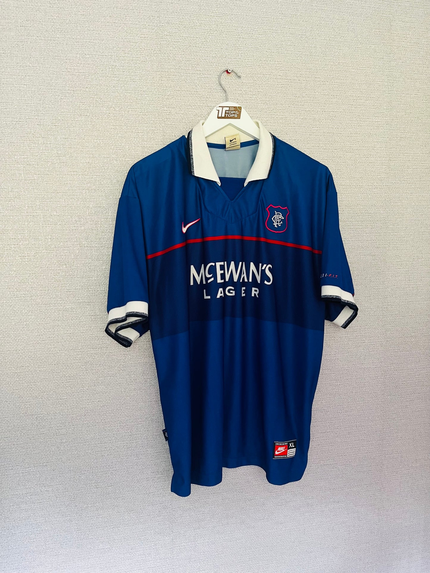 Rangers home football shirt 1997/99 Gascoigne XL
