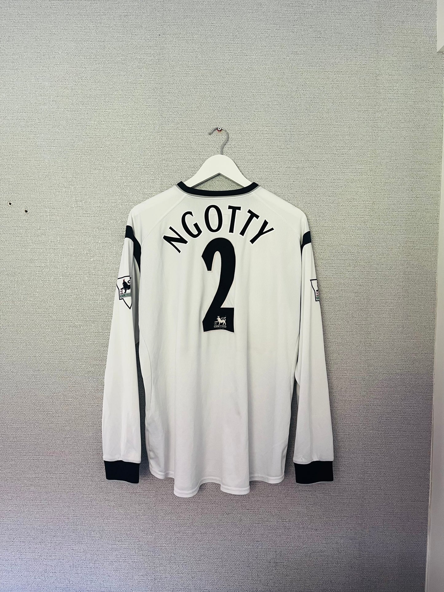 Bolton Wanderers home football shirt 2001/02 Ngotty XL