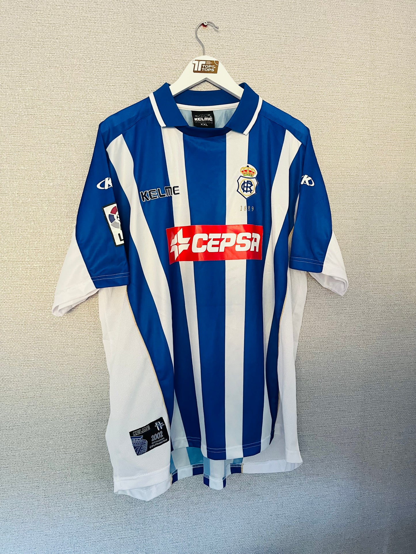 Recreativo Huelva home football shirt 2002/03 XXL