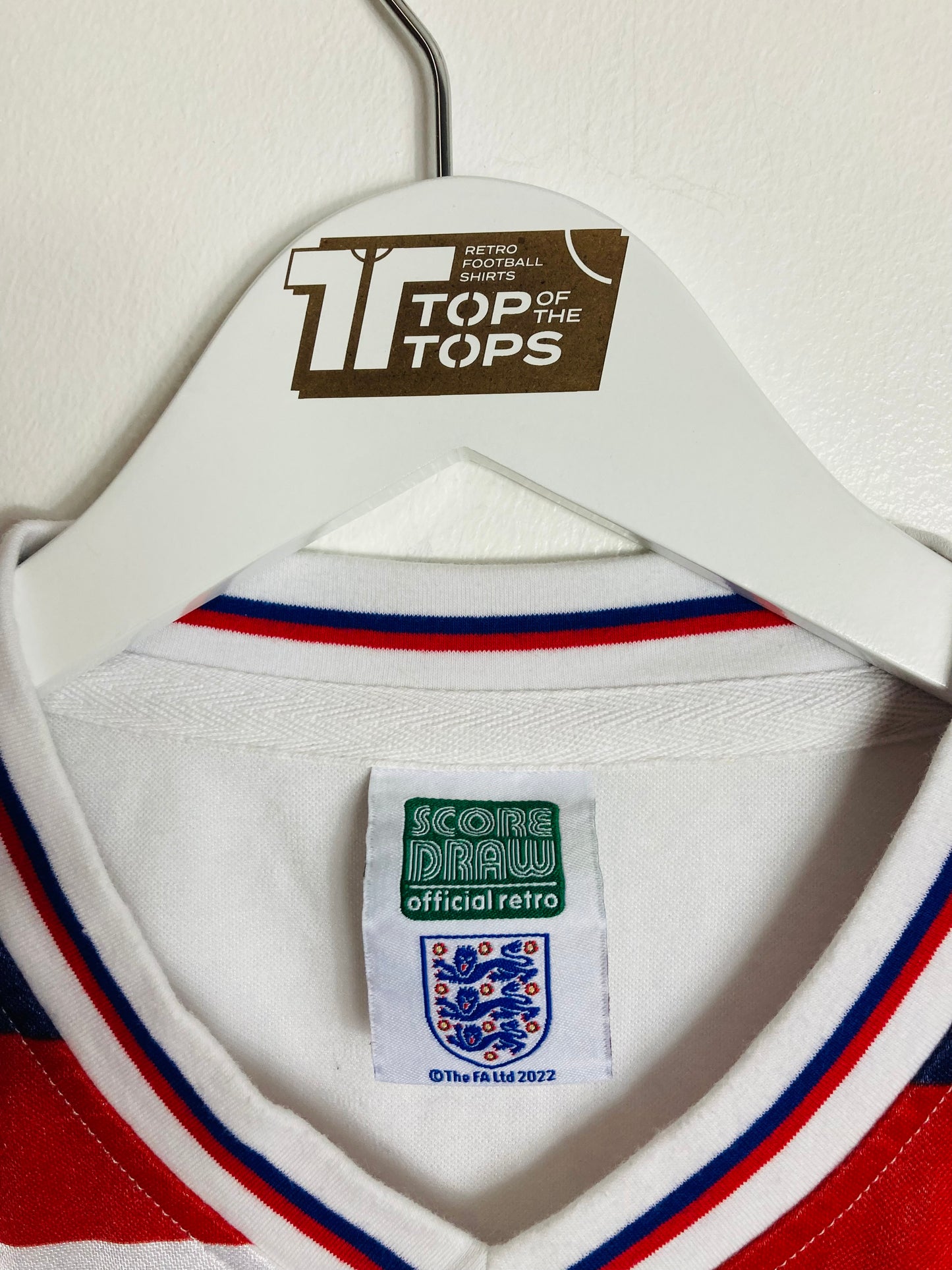 England scoredraw home football shirt 1982