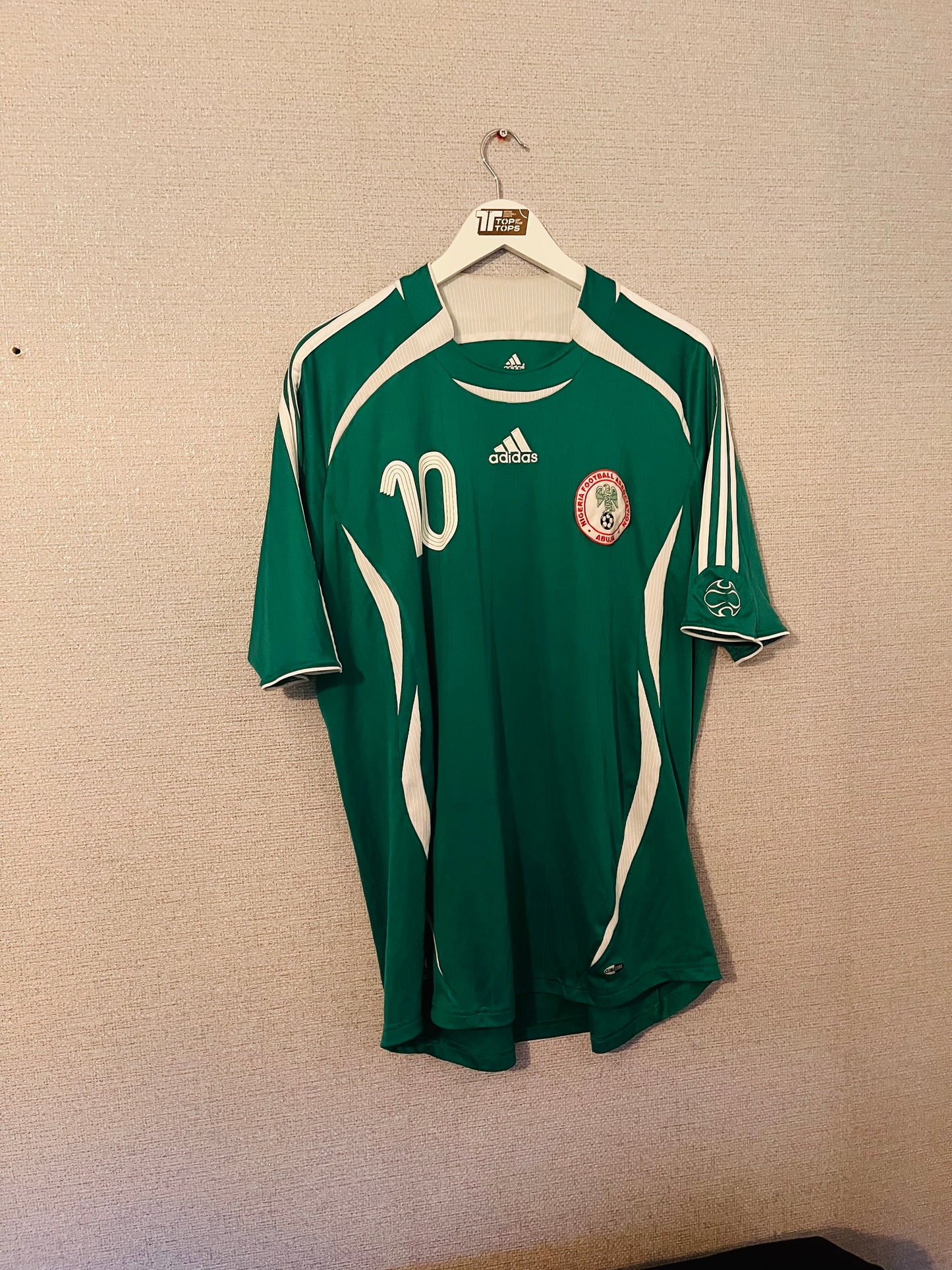 Nigeria home football shirt 2005/07 Okocha XL