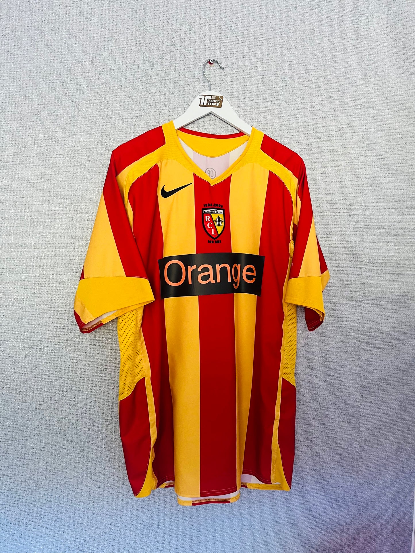 Lens home football shirt 2005/06 Keita XL