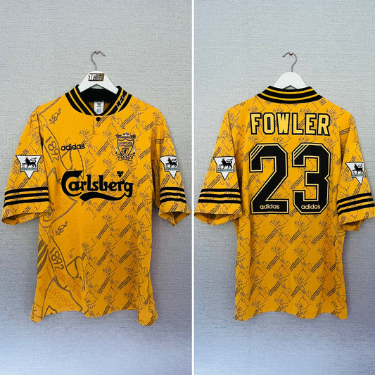Liverpool third football shirt 1994/96 Fowler Large