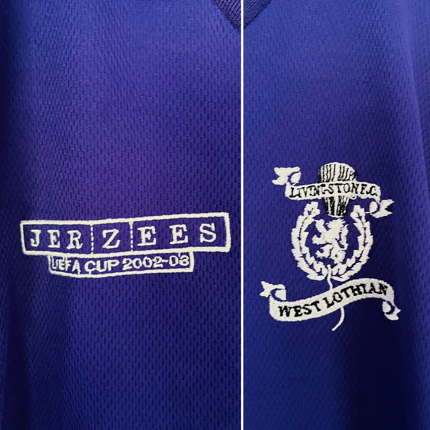 Livingston away cup football shirt 2002/03 Large/XL
