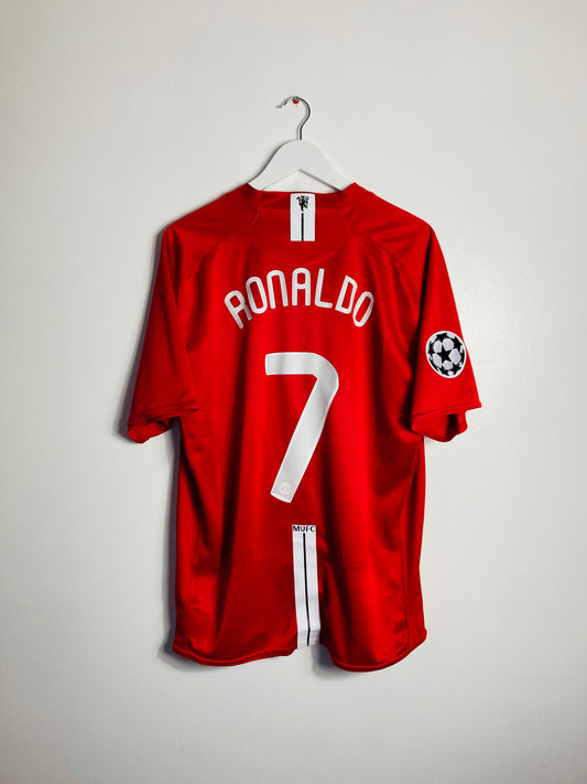 Manchester United home football shirt CR7 2007/08 XL