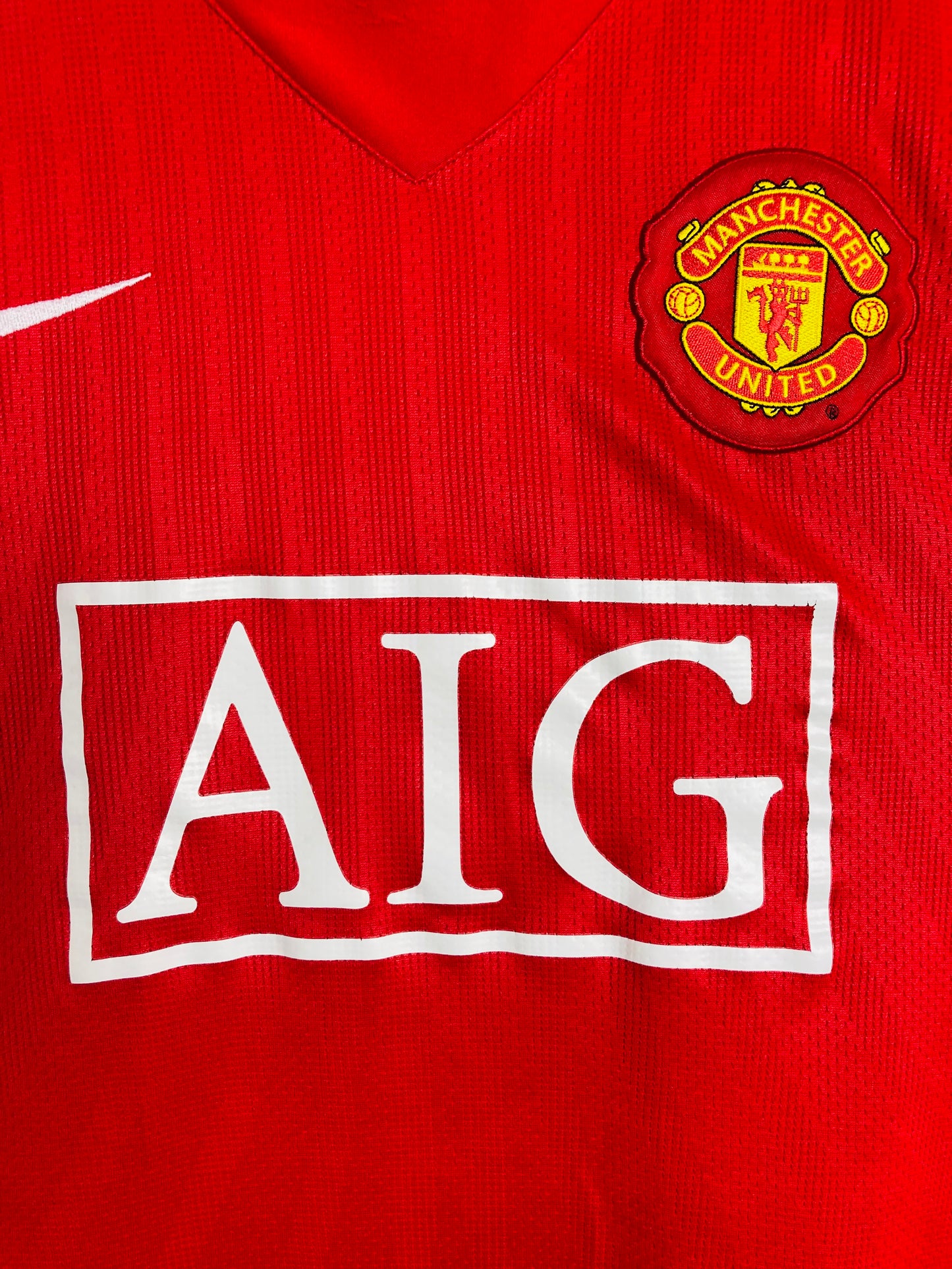 Manchester United home football shirt 2008/09 CR7 Large
