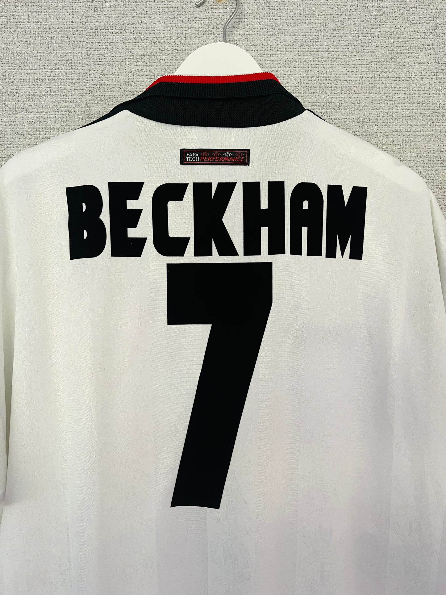 Manchester United away football shirt 1997/99 Beckham XXL