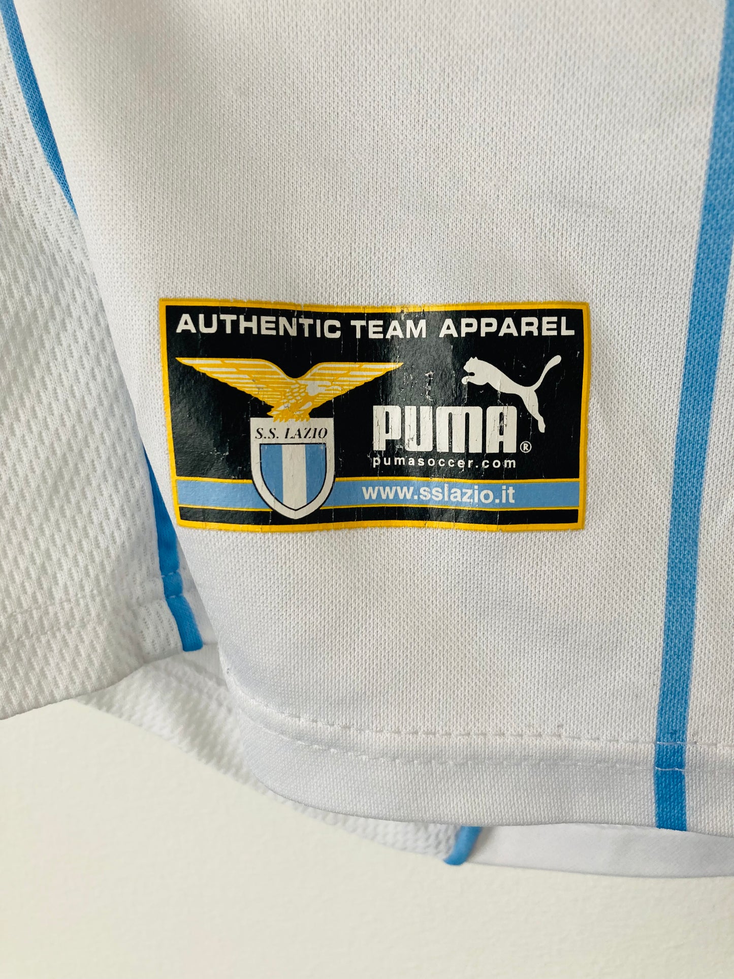 Lazio European Away football shirt 2001/02 Couto Large