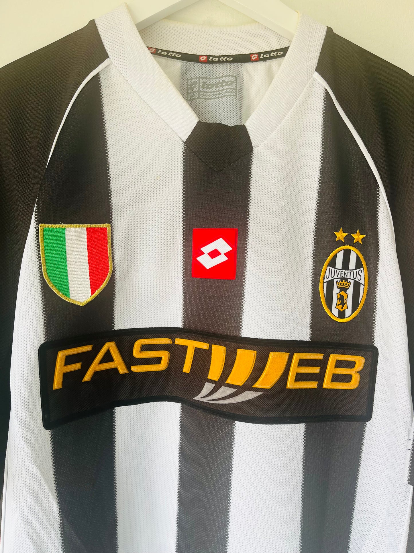 Juventus home football shirt 2002/03 Trezeguet XXL