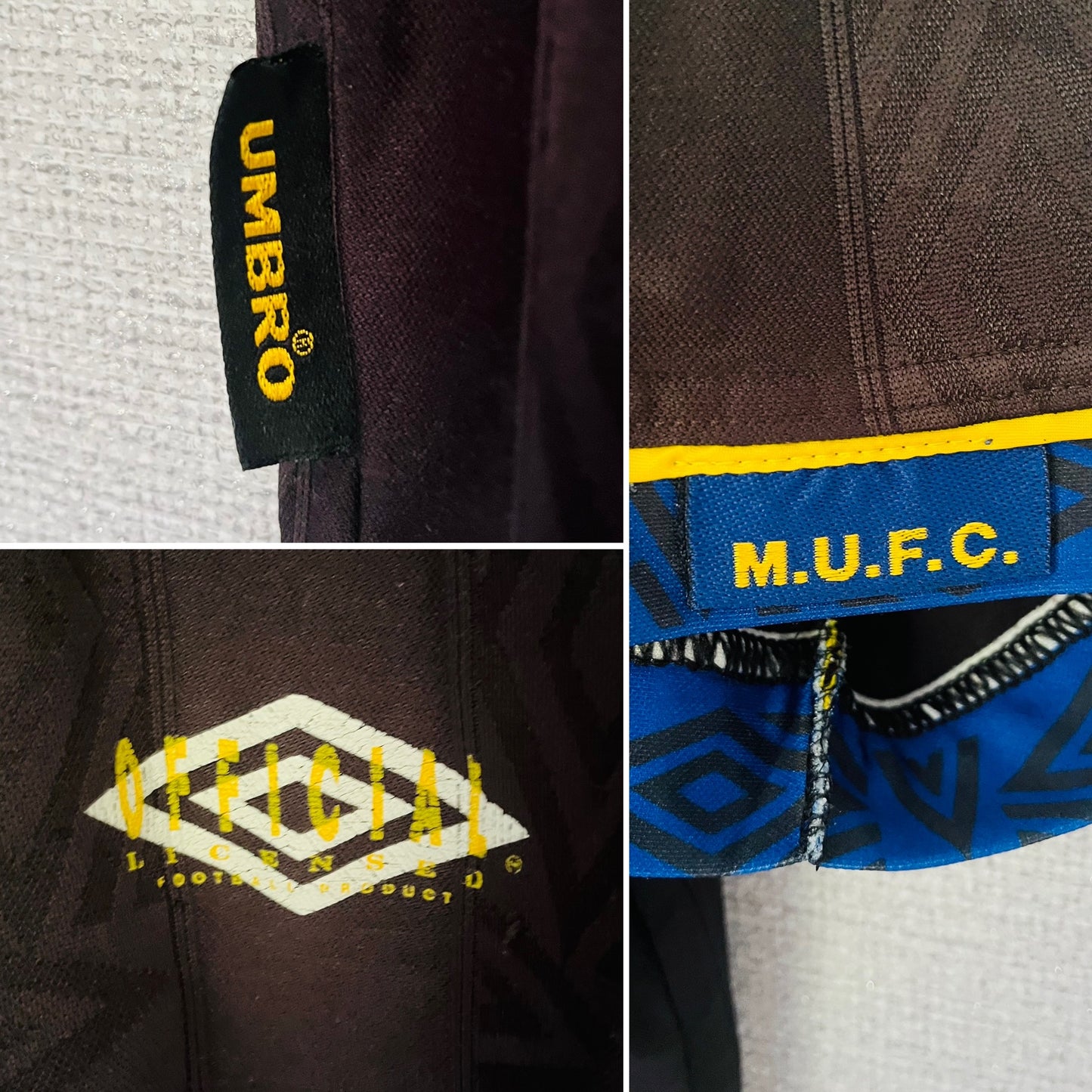 Manchester United away football shirt 1994/95 Cantona Medium