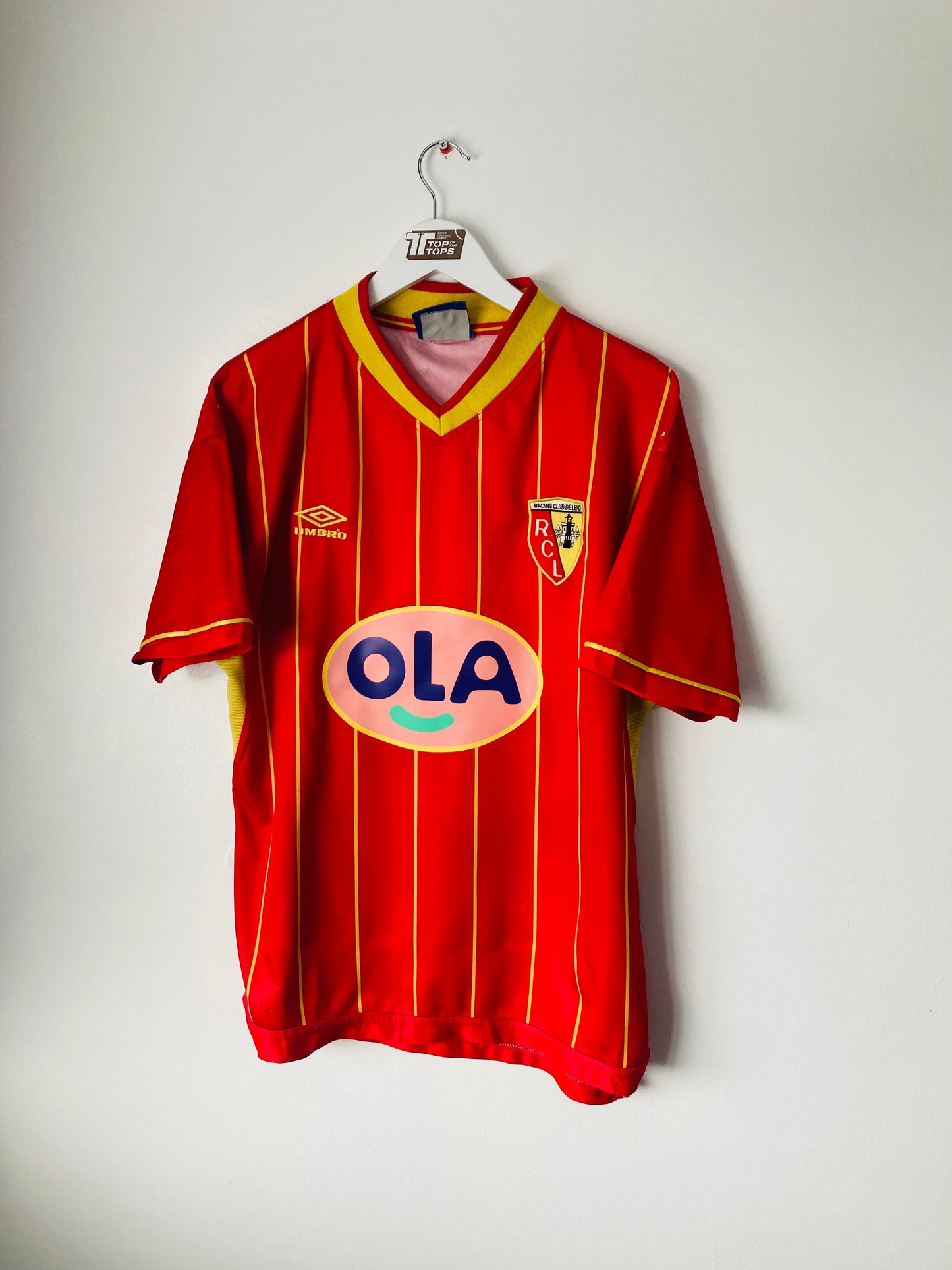 Lens home football shirt 1999/2000 Large