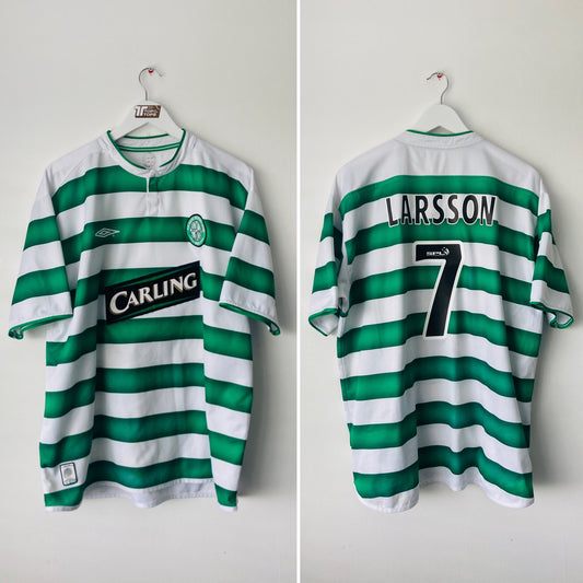 Glasgow Celtic home football shirt 2003/04 Larsson XXL