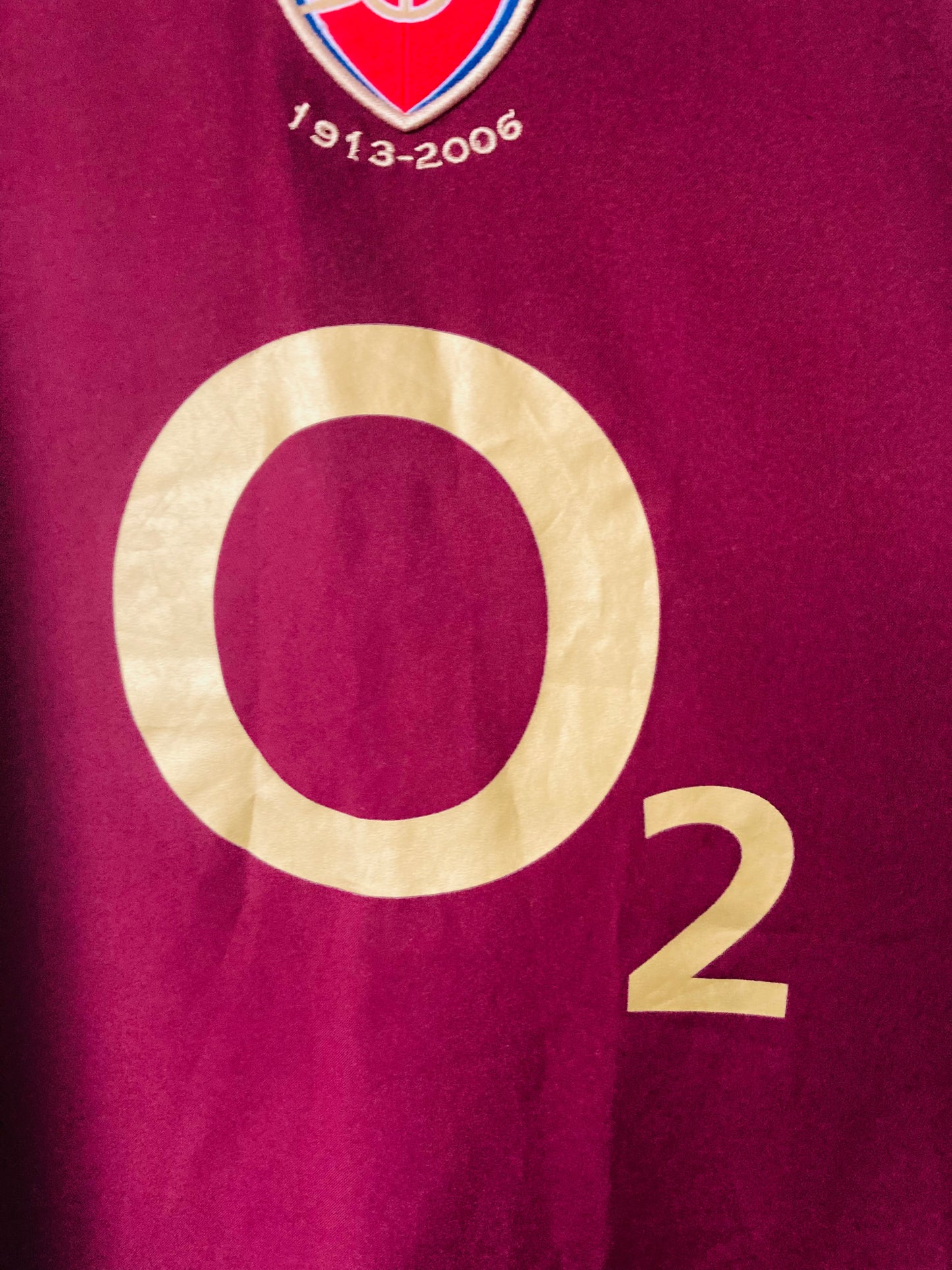 Arsenal home football shirt 2005/06 Bergkamp XL