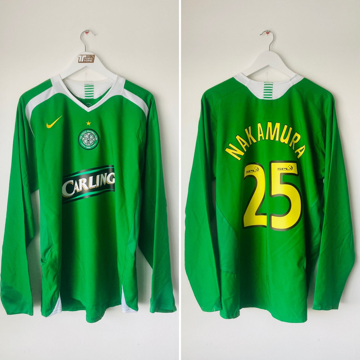 Glasgow Celtic away football shirt (player issue) 2005/06 Nakamura XL
