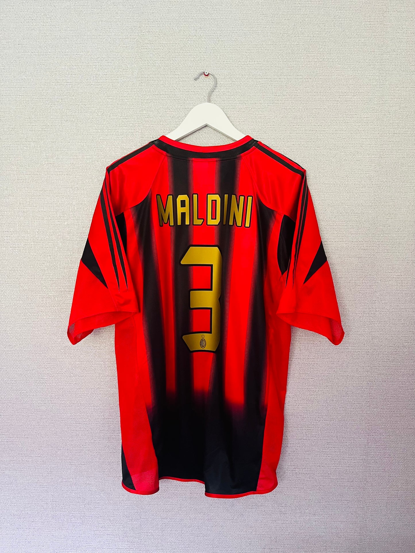 AC Milan home football shirt 2004/05 Maldini Large