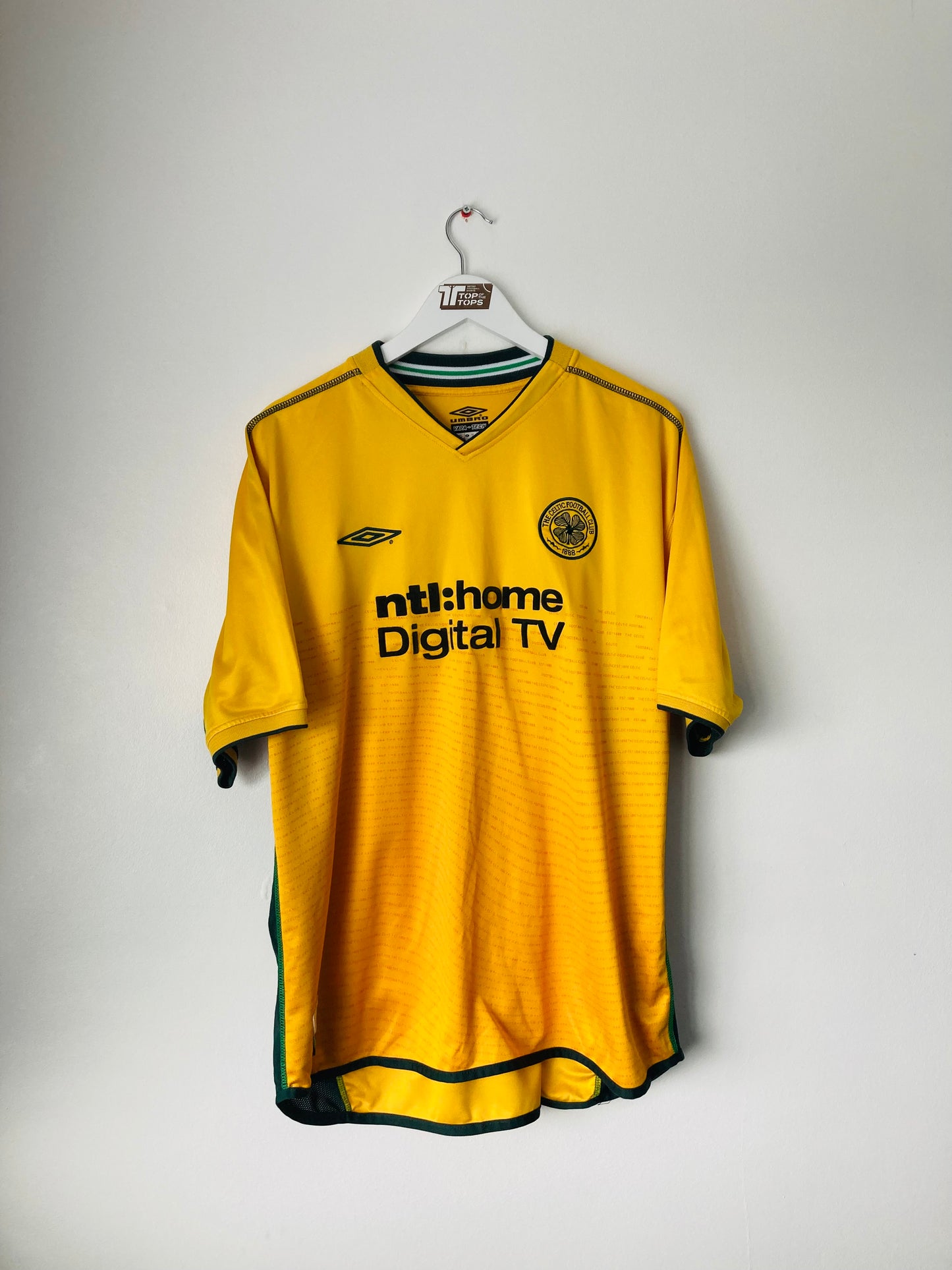 Celtic away football shirt 2002/03 Larsson XXL