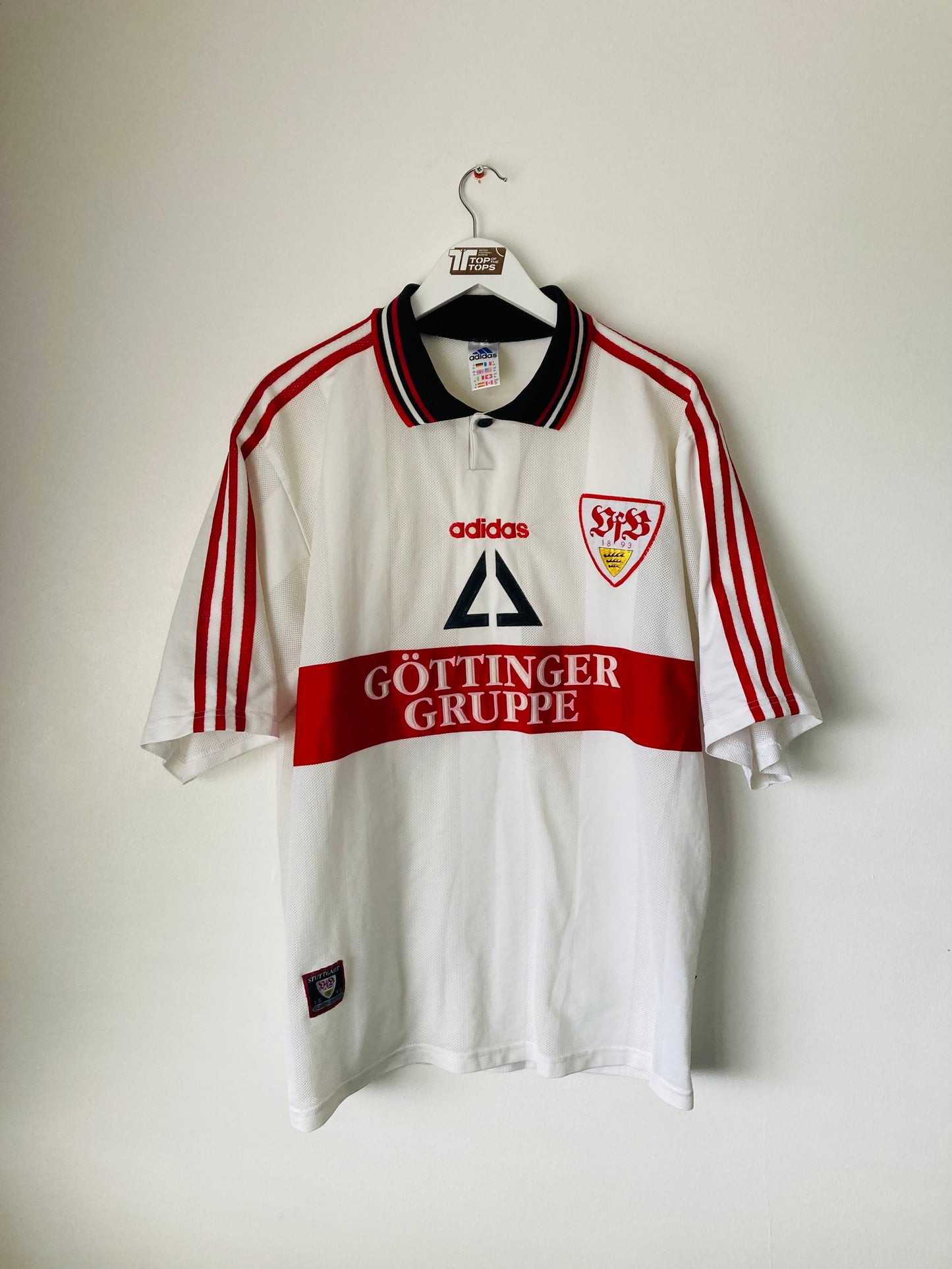 VfB Stuttgart home football shirt 1997/98 XL