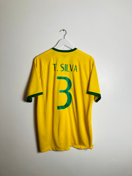 Brazil home football shirt W/C 2014 Silva XL