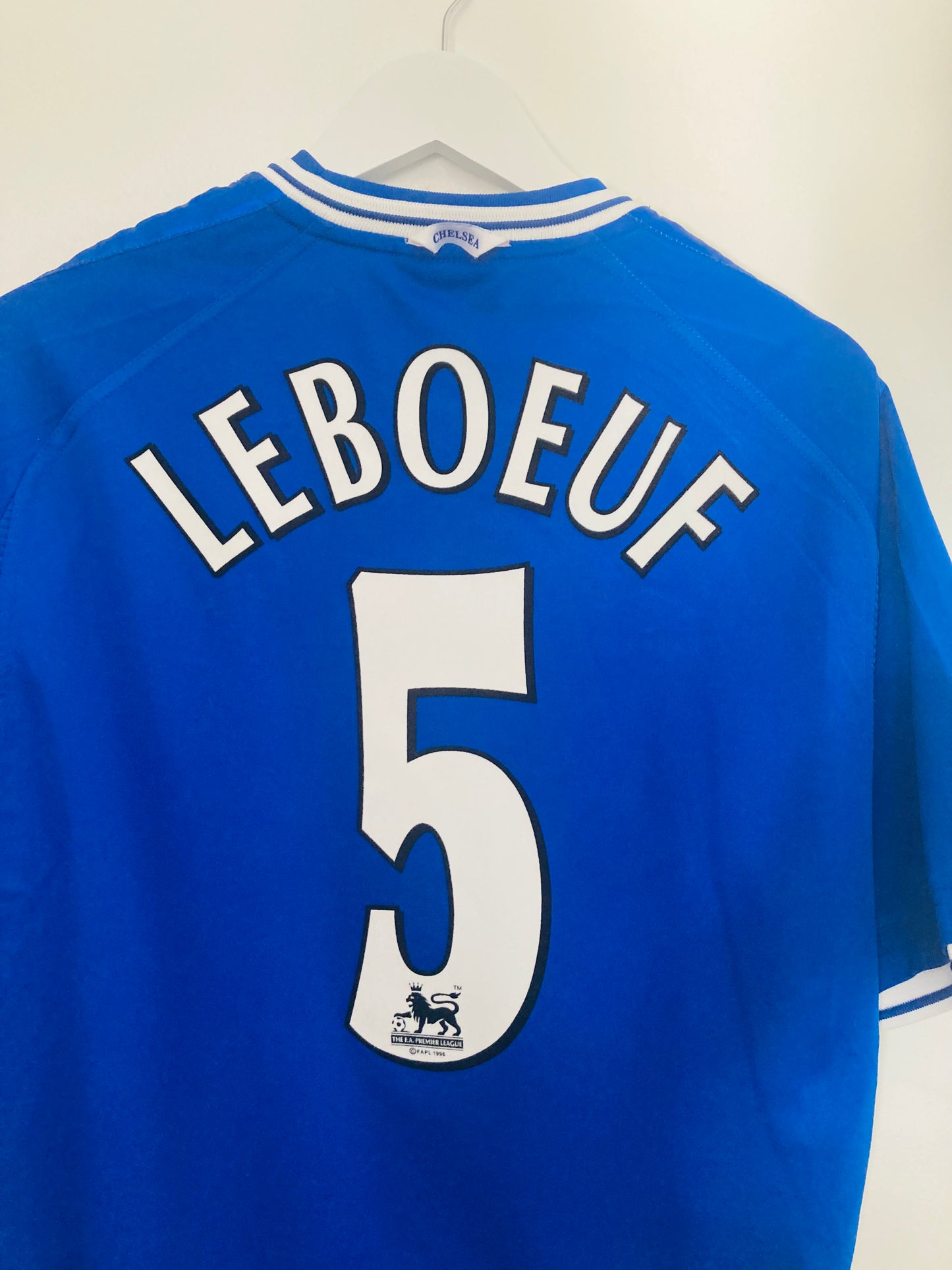Chelsea home football shirt 1999/2000 Leboeuf Large