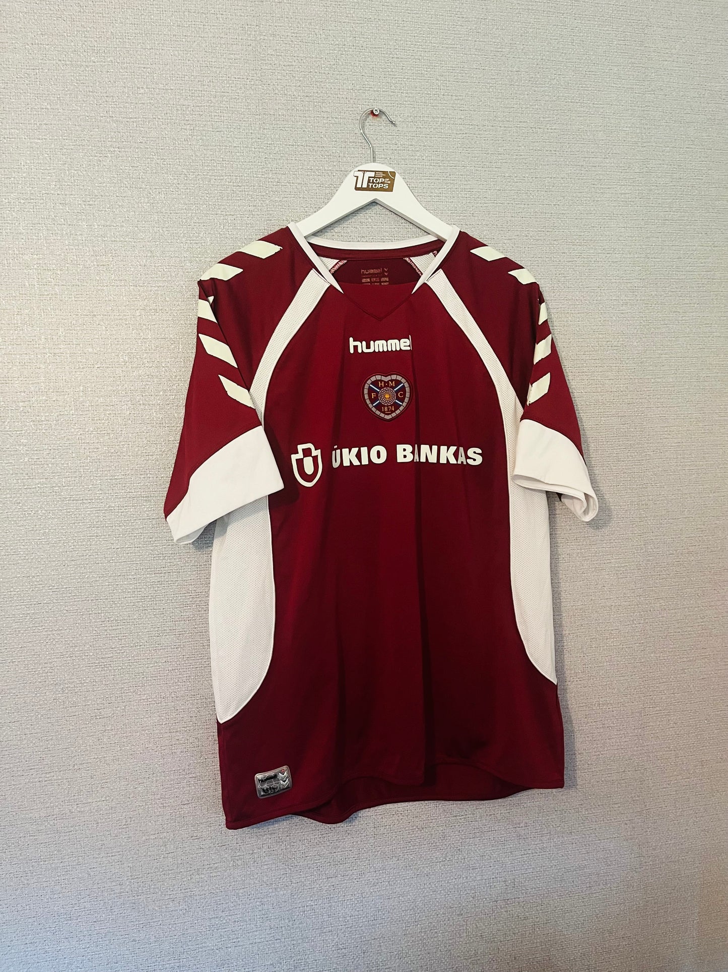 Heart of Midlothian home football shirt Hearts 2006/07 Large