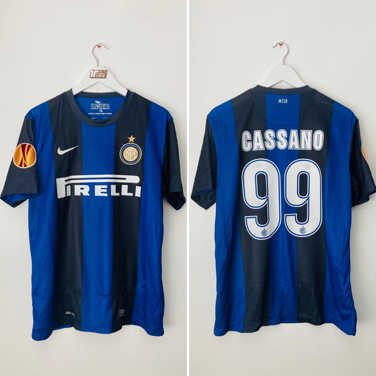 Inter Milan home football shirt 2012/13 Cassano Large