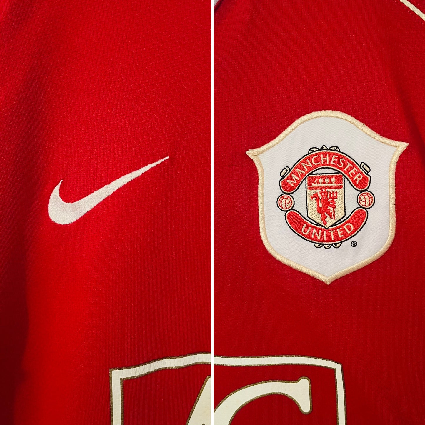 Manchester United home football shirt 2006/07 Solskjaer Medium