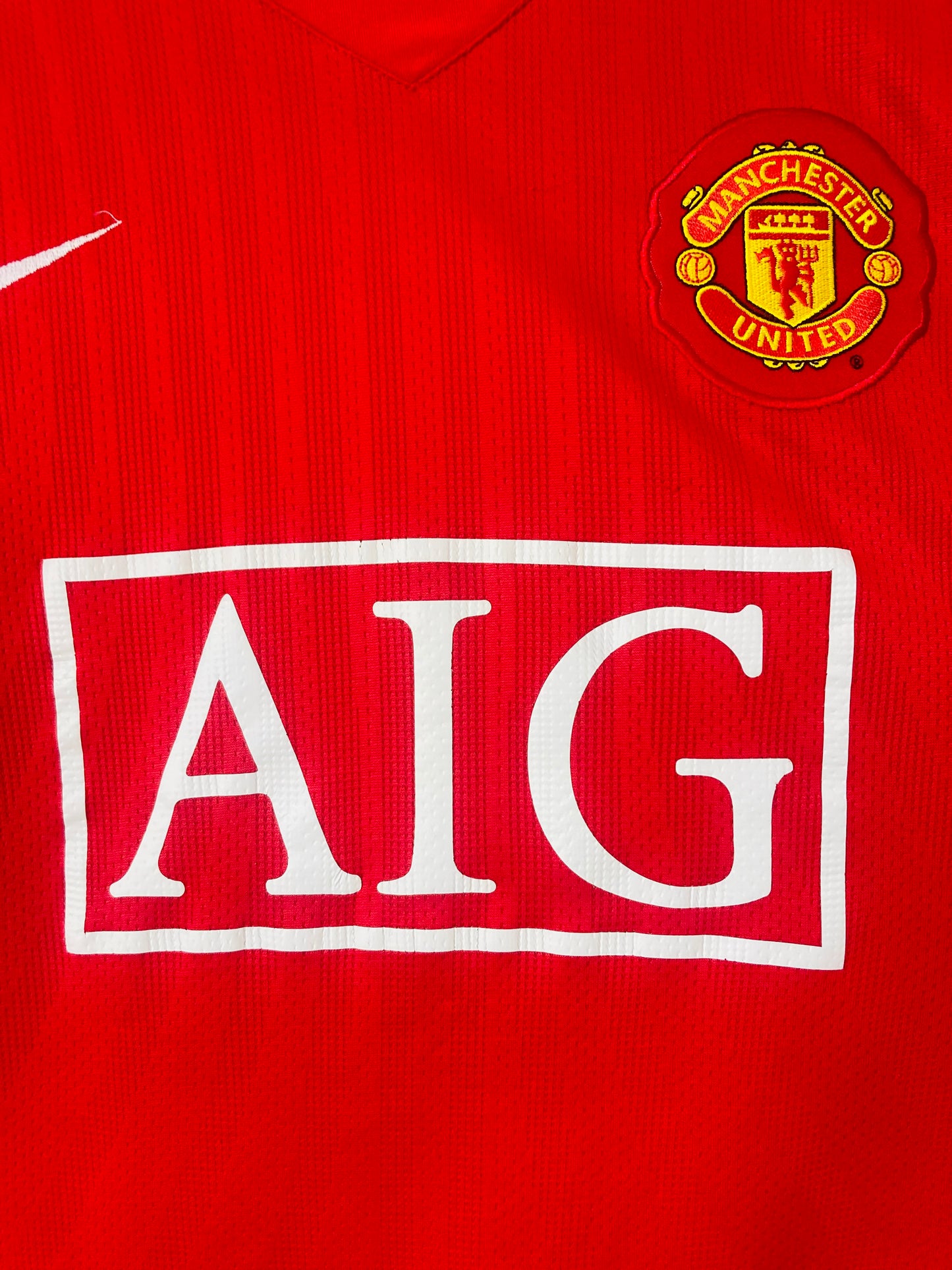 Manchester United home football shirt 2007/08 CR7 Large