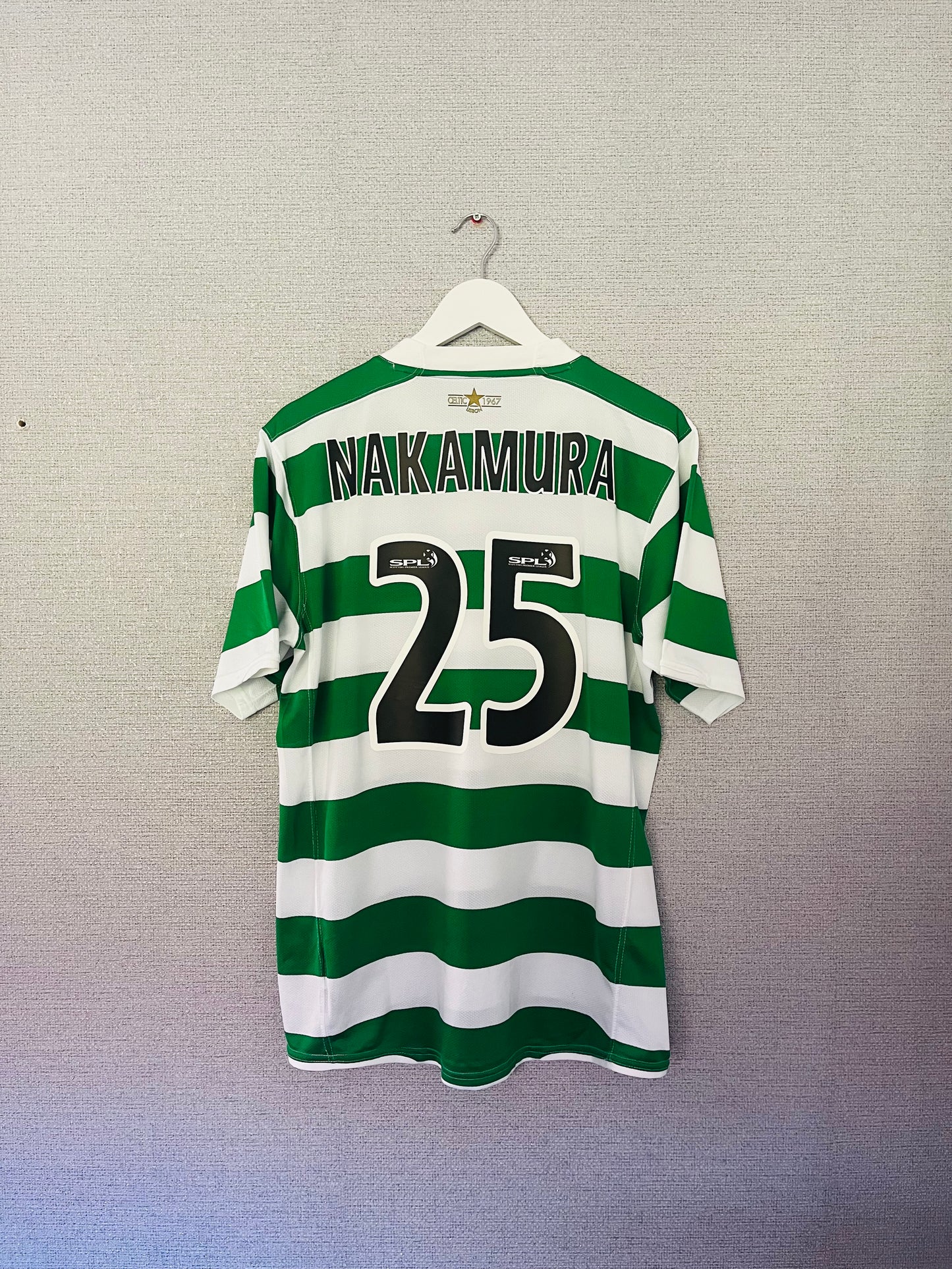 Glasgow Celtic home football shirt 2007/08 Nakamura Large