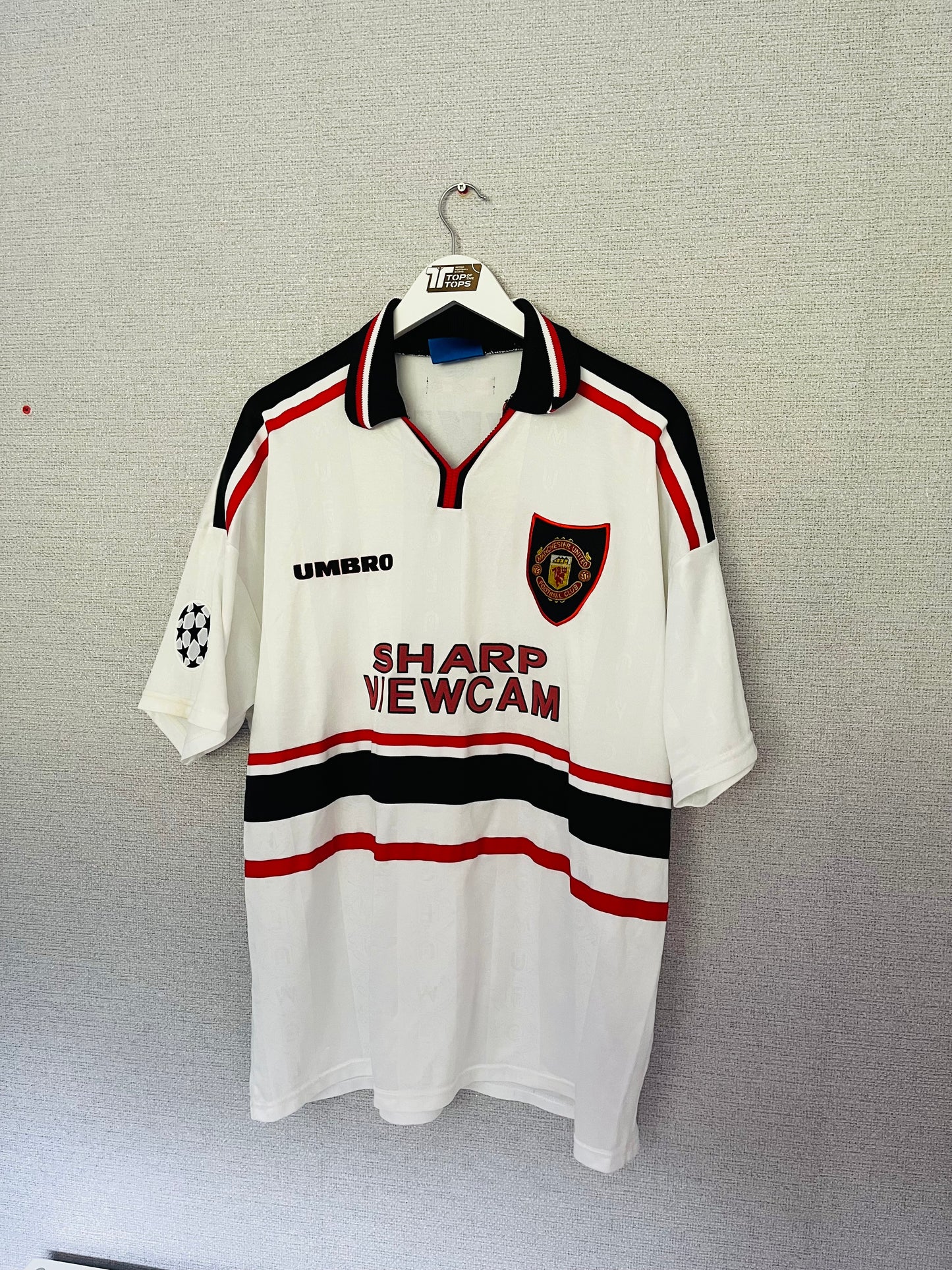 Manchester United away football shirt 1997/99 Beckham XXL