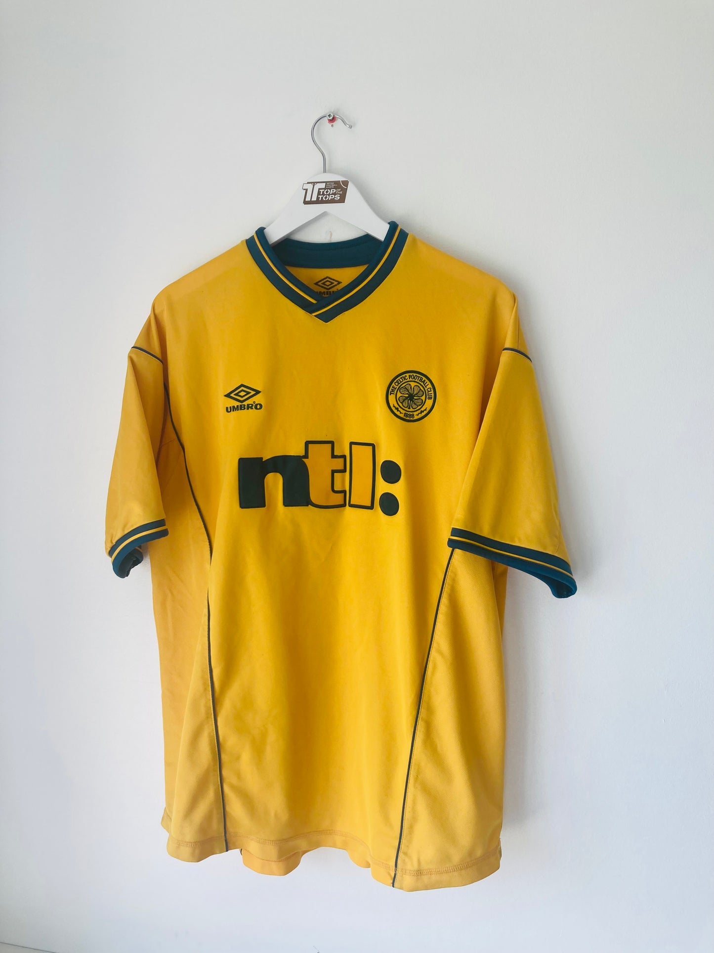Glasgow Celtic away football shirt 2000/01 Moravcik XL