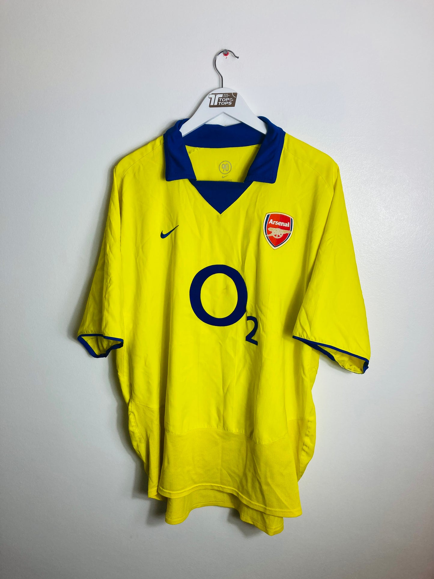 Arsenal away football shirt 2003/04 Kanu XXL
