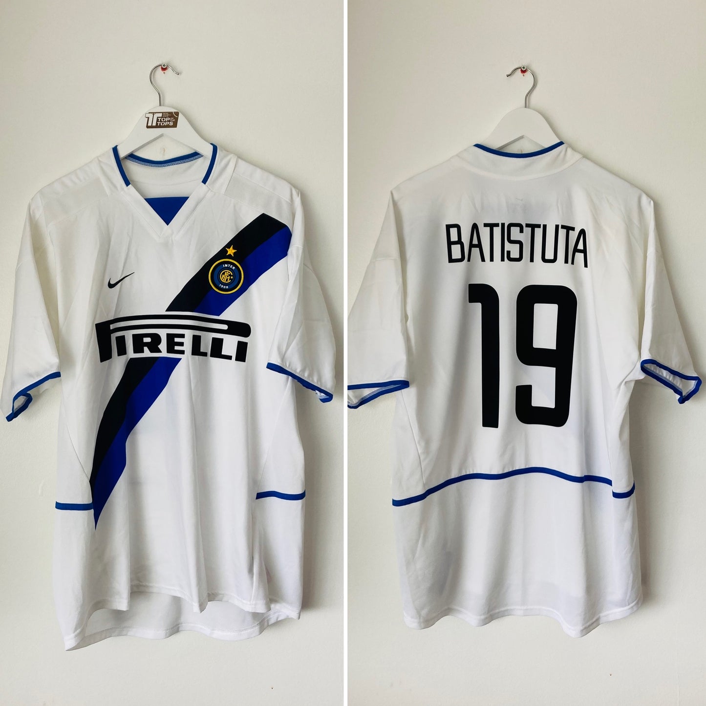 Inter Milan away football shirt 2002/03 Batistuta Large