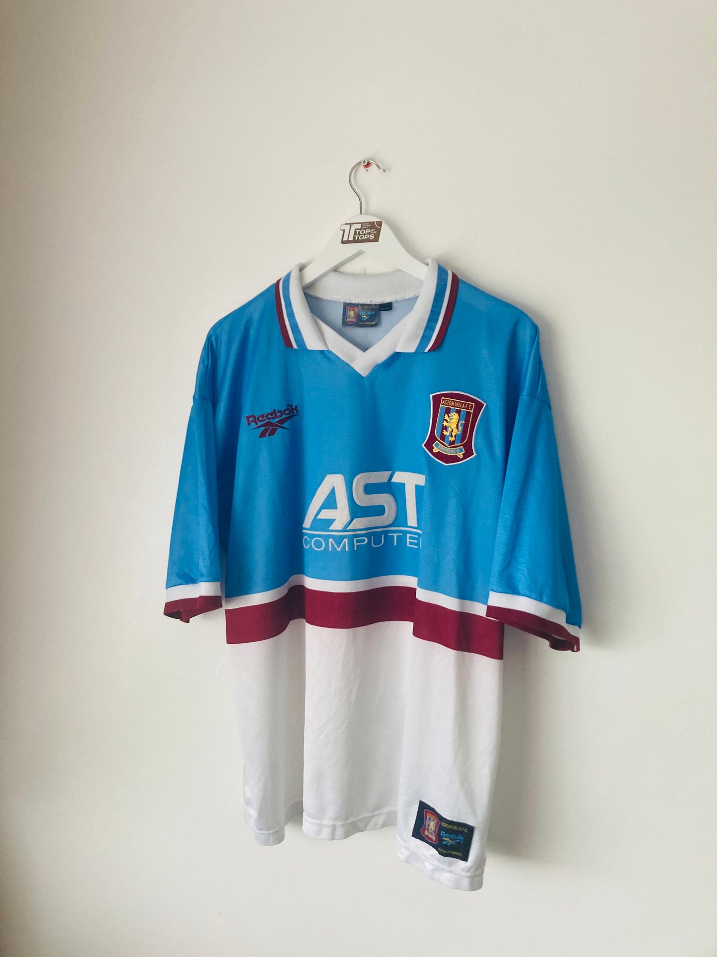 Aston Villa away football shirt 1997/98 Yorke XL