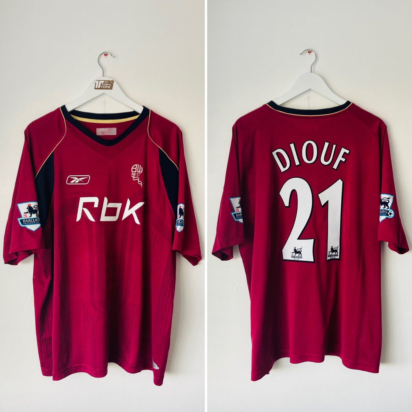 Bolton Wanderers away football shirt
2006/07 Diouf XL