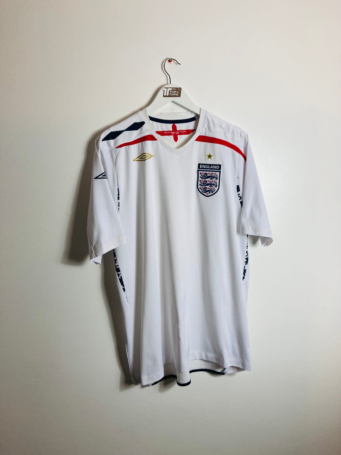 England home football shirt 2007/09 XL