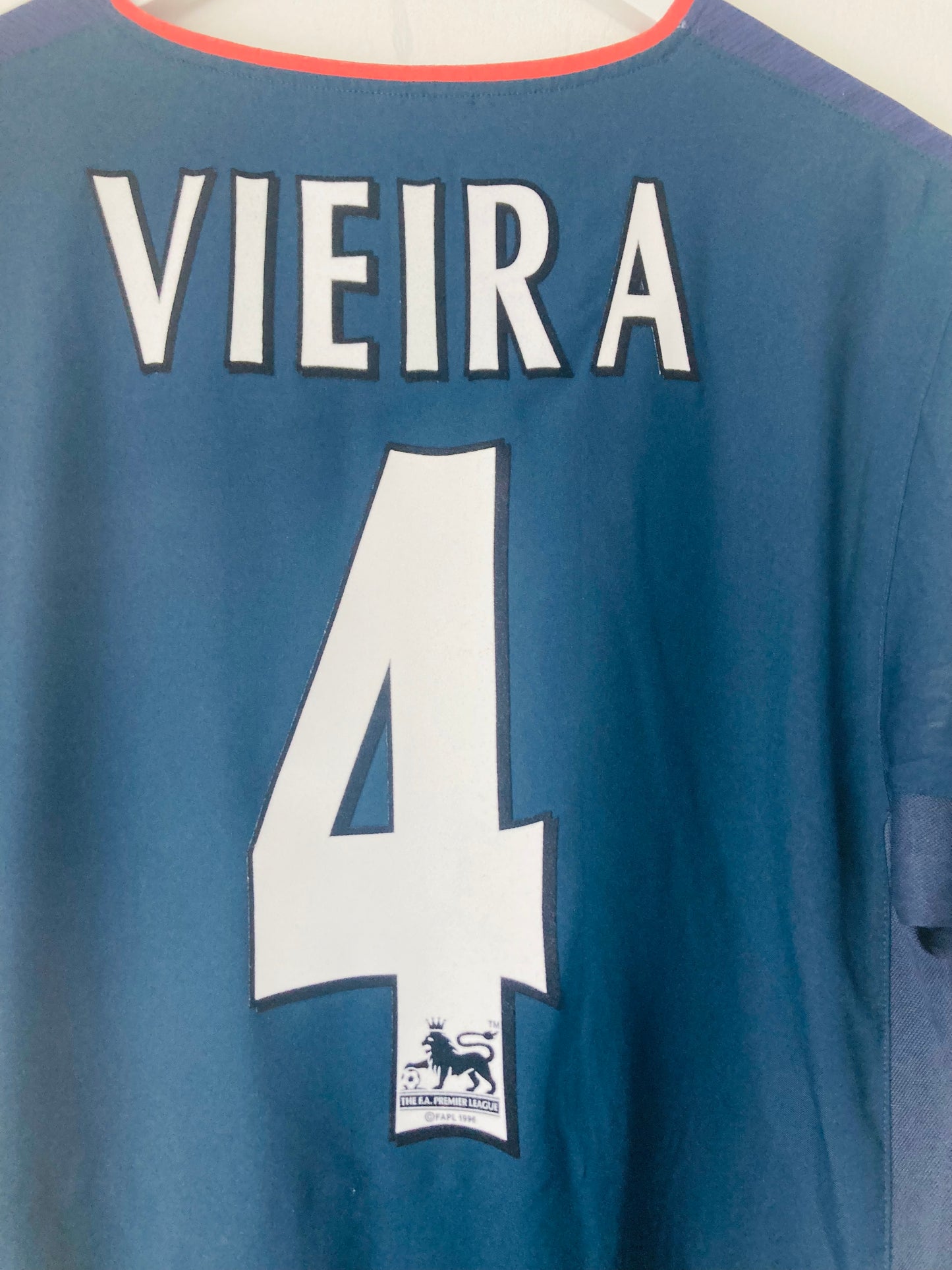 Arsenal away football shirt 2002/03 Vieira Medium
