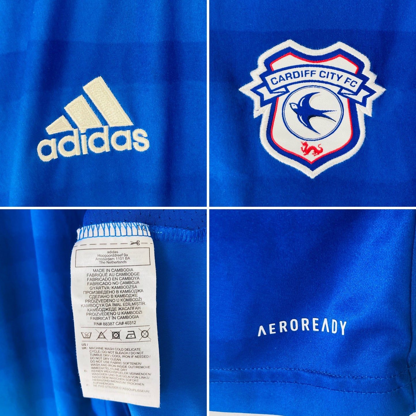 Cardiff City home football shirt 2020/21 XXL