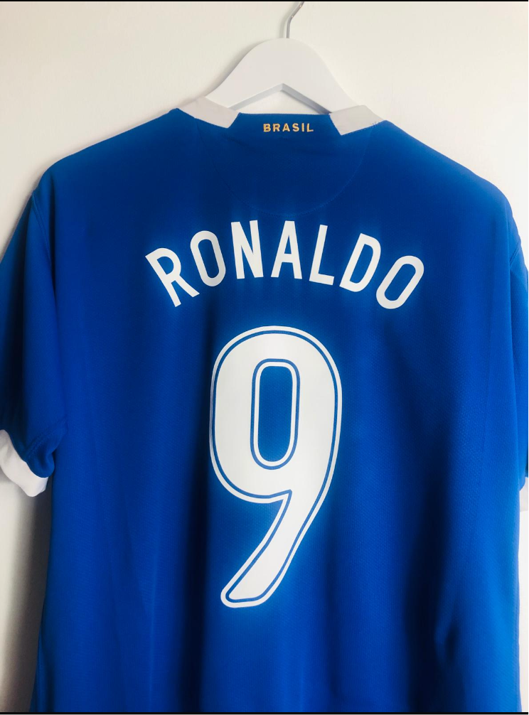 Brazil away football shirt W/C 2006 R9 Large