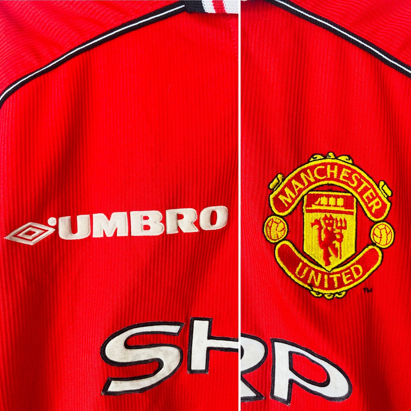 Manchester United home football shirt 1999/2000 Stam Large