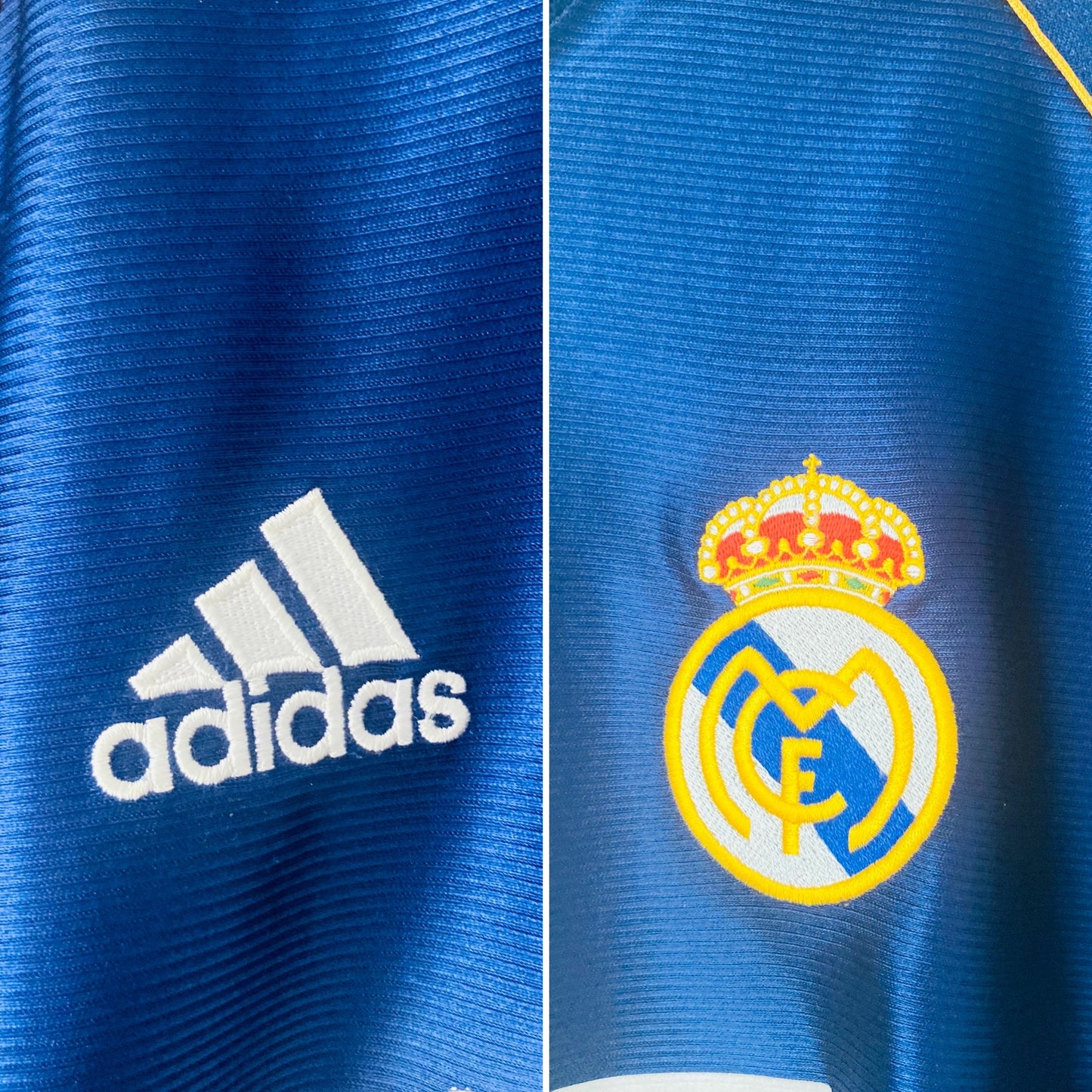 Real Madrid away football shirt 1998/99 Carlos Medium