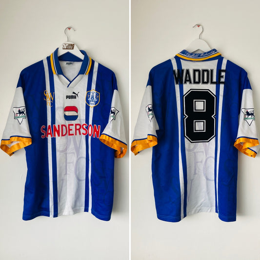Sheffield Wednesday home football shirt 1995/97 Waddle XL