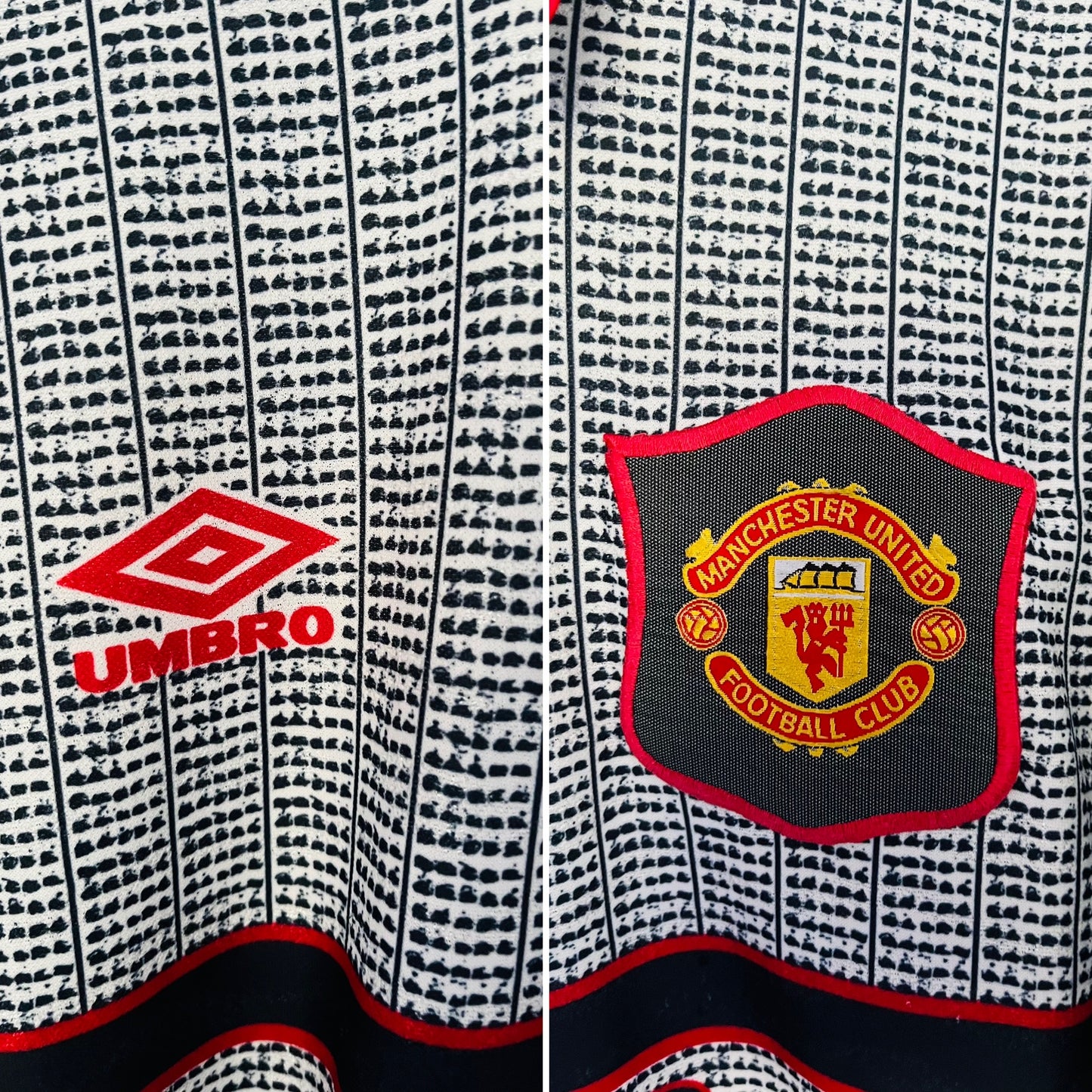 Manchester United away football shirt 1995/96 Scholes Large