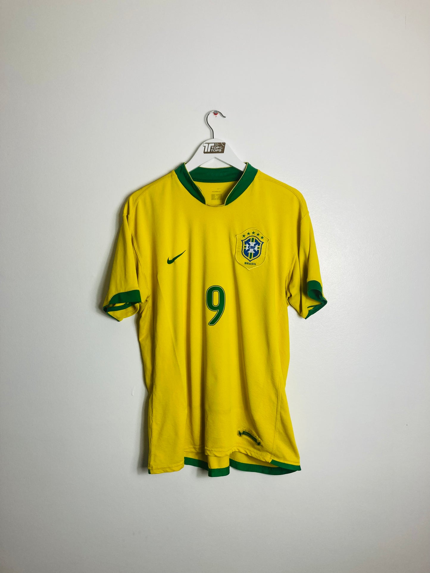 Brazil home football shirt 2006/07 R9 Large