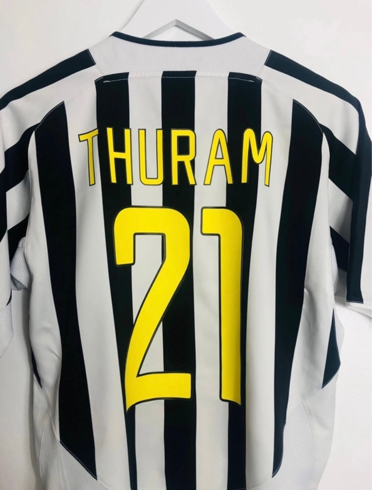 Juventus home football shirt Thuram Medium 2003/04