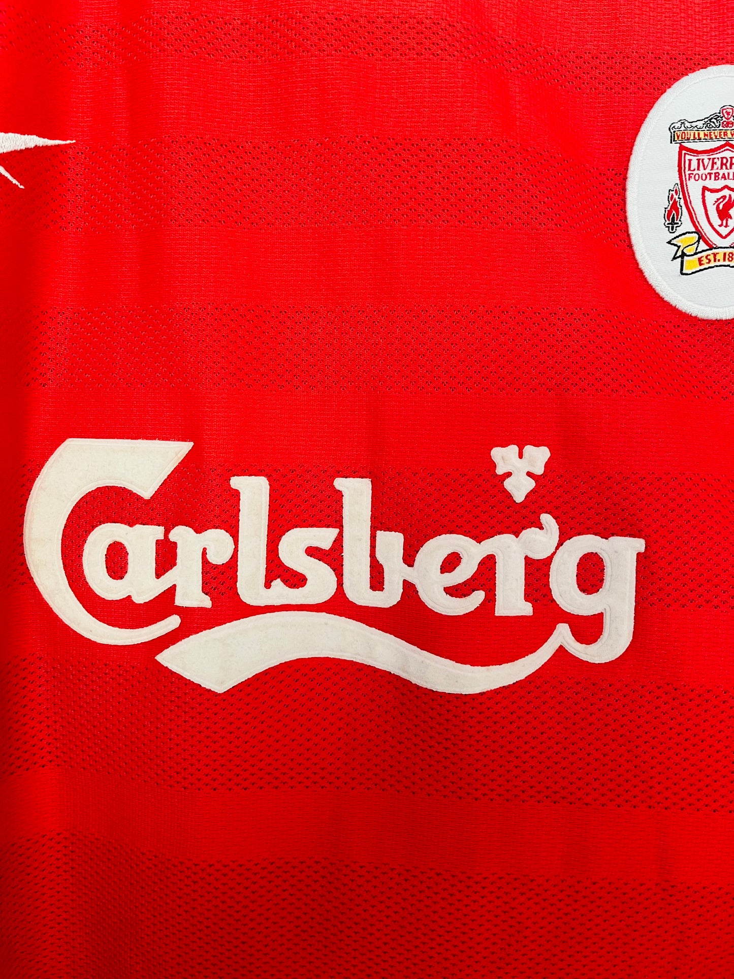 Liverpool home football shirt 1998/2000 Fowler XL