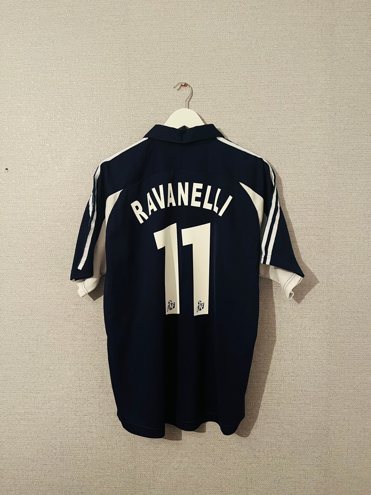 Marseille away football shirt 1999/2000 Ravanelli Large