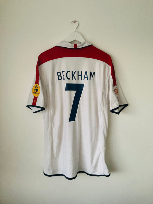 England home football shirt Euro 2004 Beckham XL