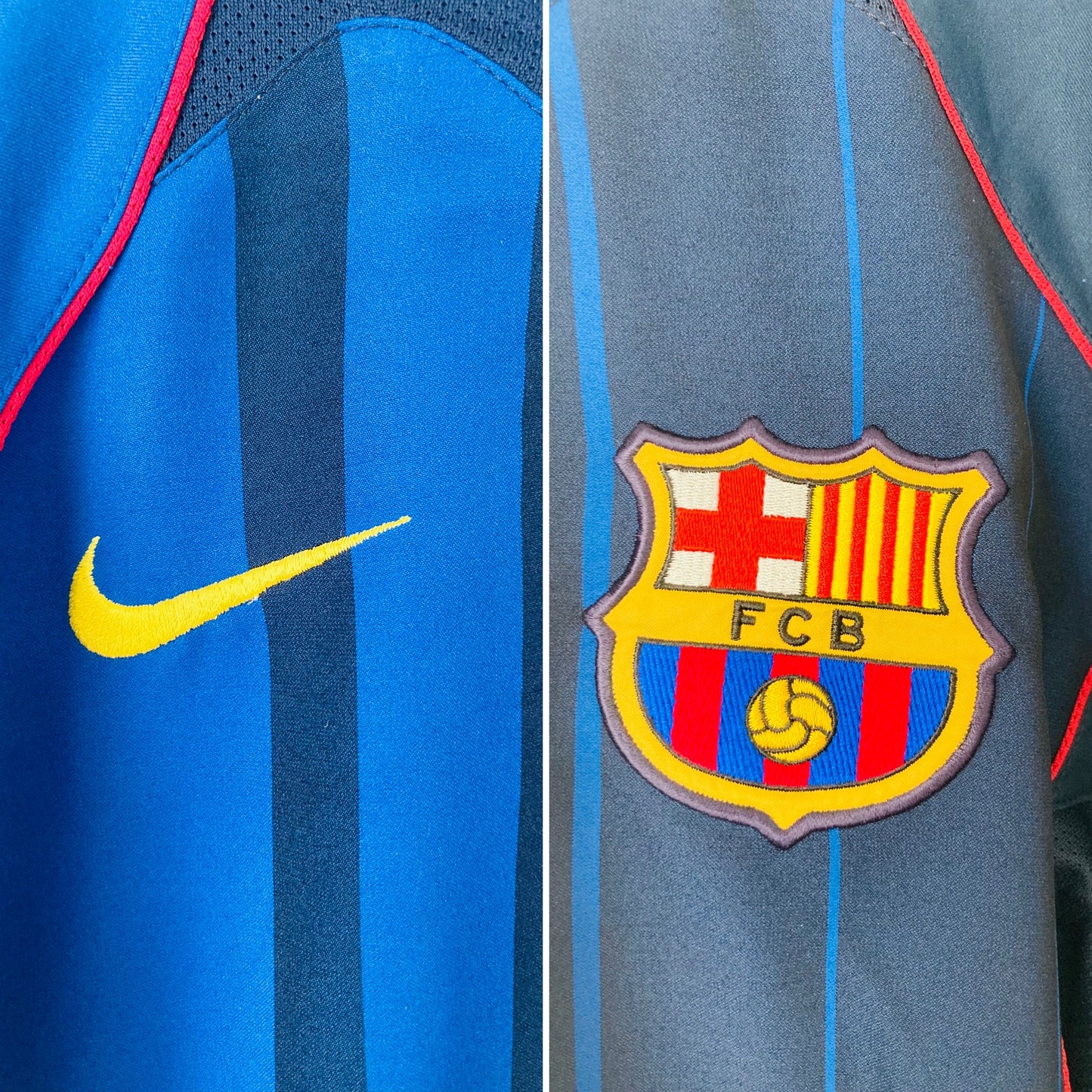Barcelona away football shirt 2004/05 Ronaldinho Medium