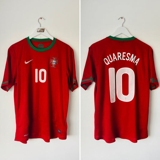 Portugal home football shirt 2012/13 Quaresma Medium
